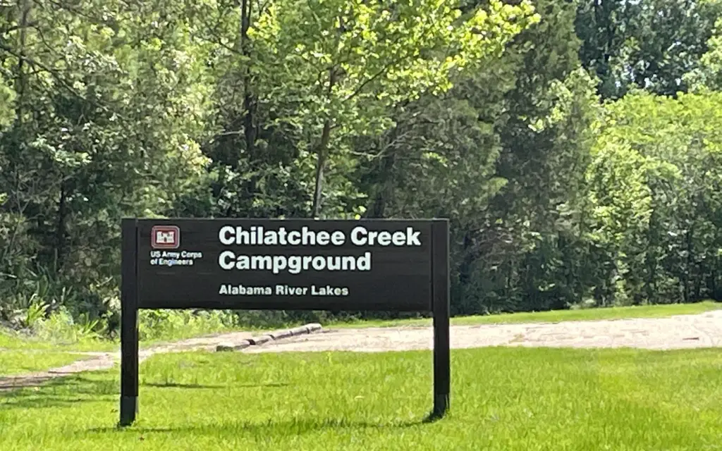 Chilatchee Creek, an Army Corps campground