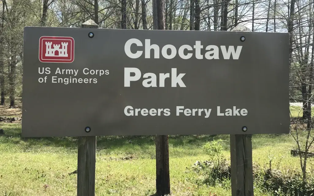 Choctaw, an Army Corps campground