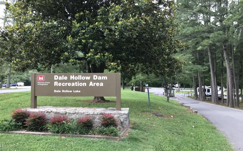 Dale Hollow Damsite, an Army Corps campground