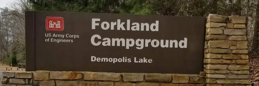 Forkland, an Army Corps campground