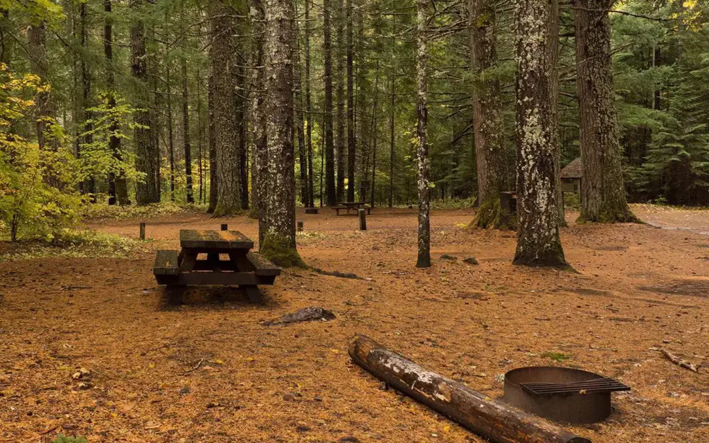 Oklahoma campground, a Forest Service campground