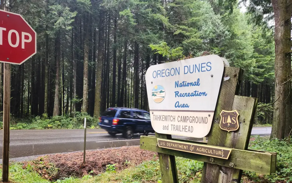 Tahkenitch Campground, a Forest Service campground
