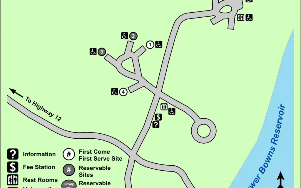 Lower Bowns, a Forest Service campground