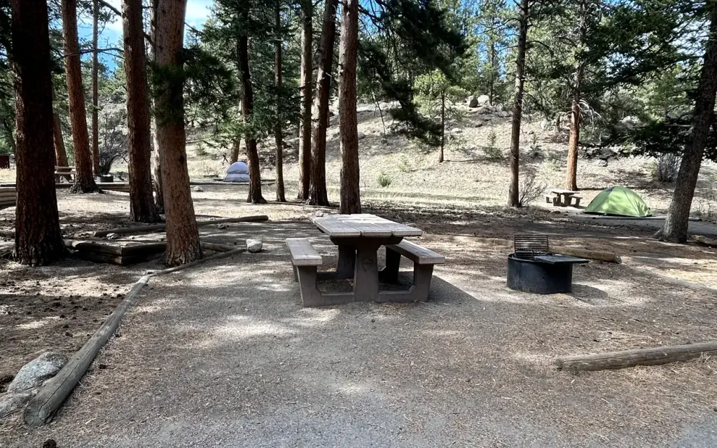 Rocky Mountain National Park Aspenglen Campground, a National Park Service campground