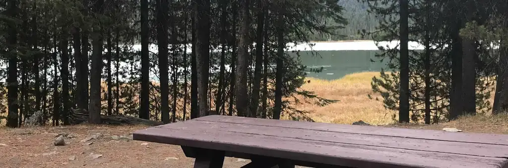 Little Lava Lake, a Forest Service campground