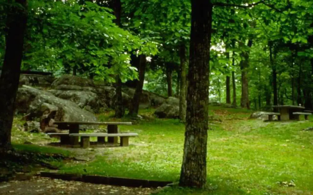 Rocky Knob Campground, a National Park Service campground
