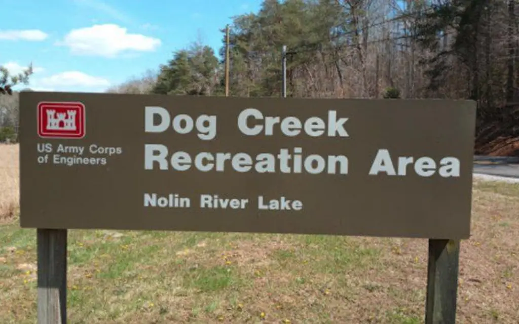 Dog Creek, an Army Corps campground