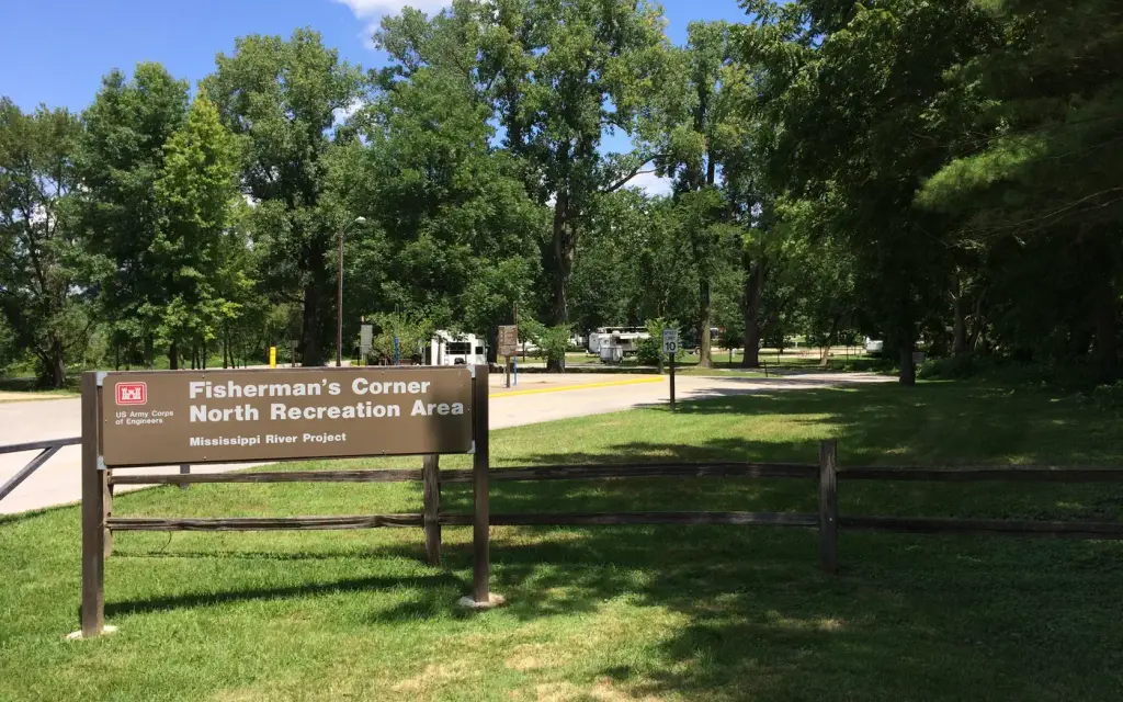 Fishermans Corner, an Army Corps campground