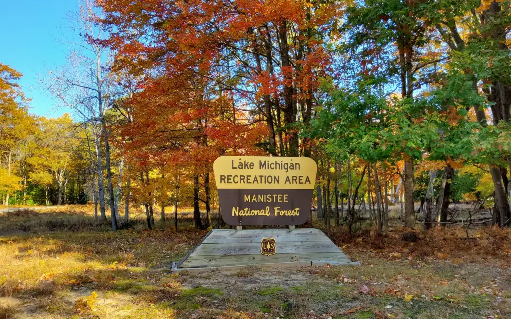Lake Michigan at Manistee, a Forest Service campground