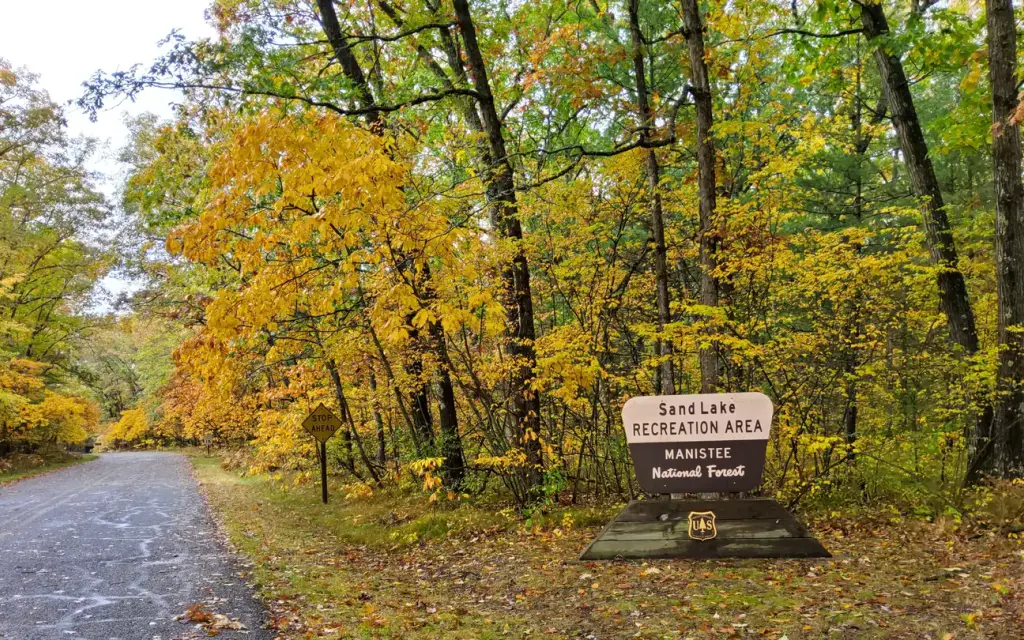 Sand Lake Campground, a Forest Service campground
