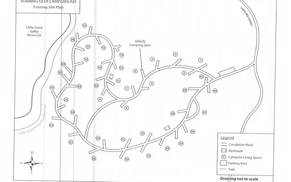 Running Deer Campground, a Forest Service campground