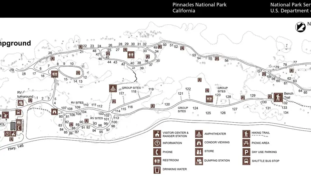 Pinnacles Campground, a National Park Service campground