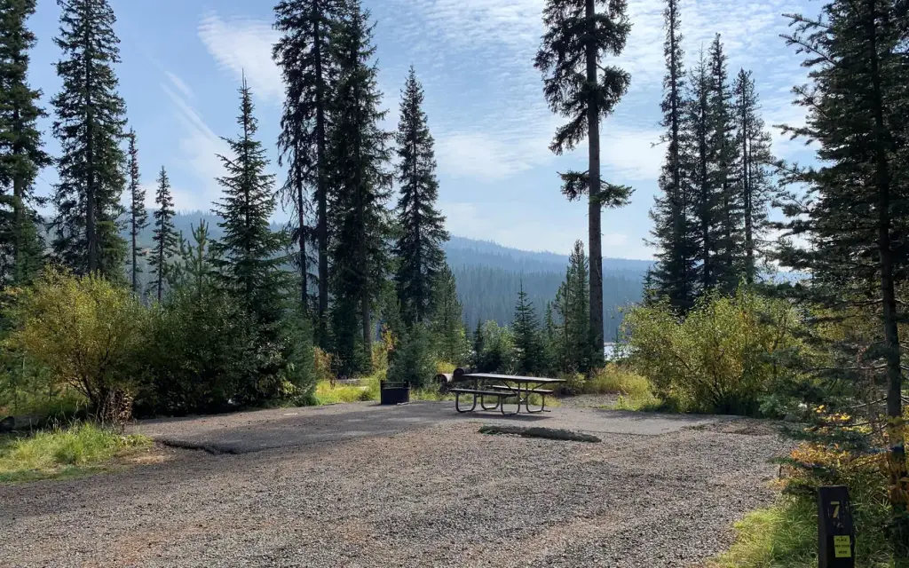 Upper Payette Lake Campground, a Forest Service campground