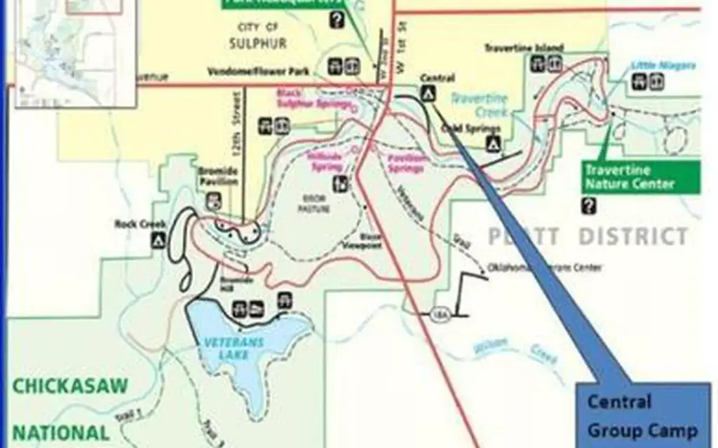 Central Group Camp (Chickasaw), a National Park Service group camp