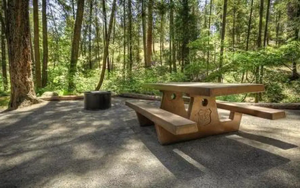 Perry South Campground, a Forest Service campground