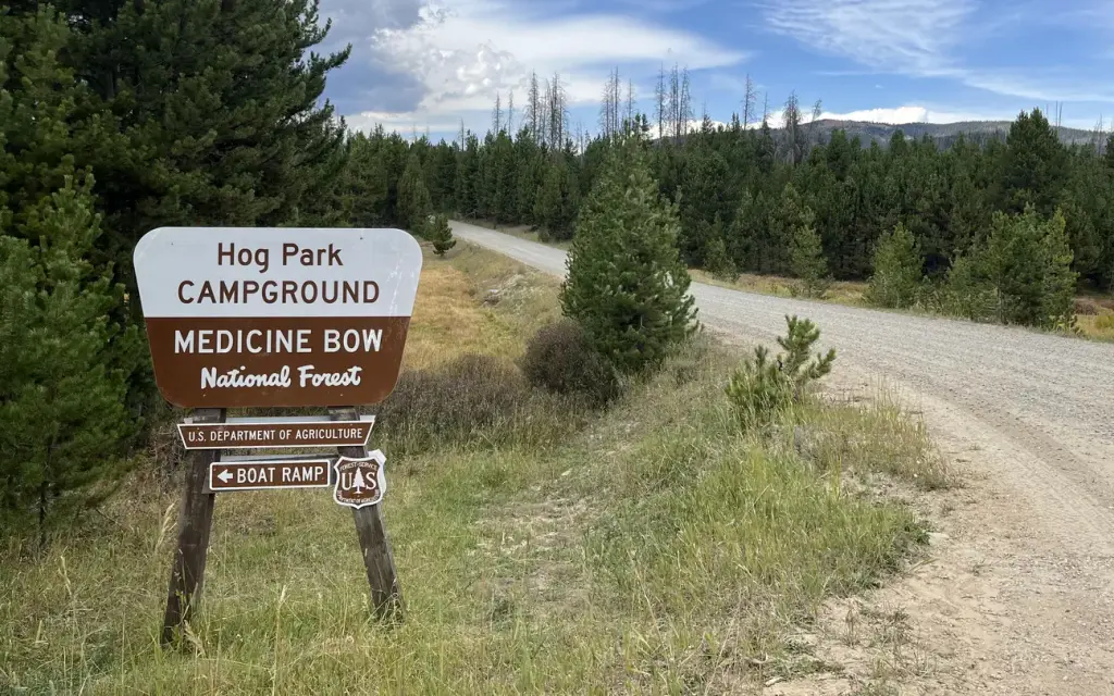 Hog Park Campground, a Forest Service campground