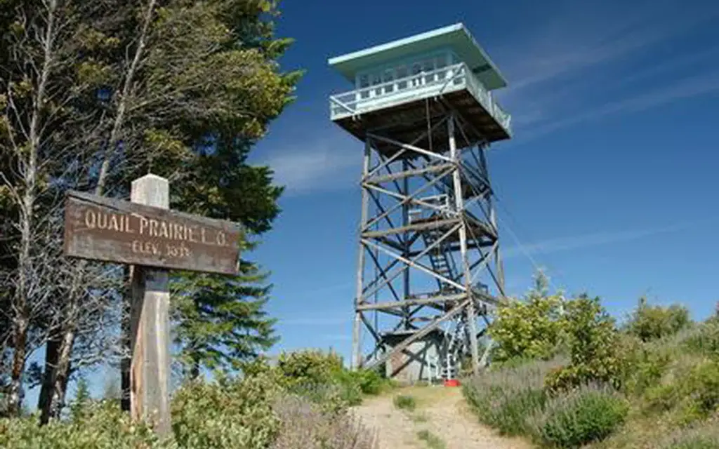 Quail Prairie Lookout, a Forest Service cabin rental