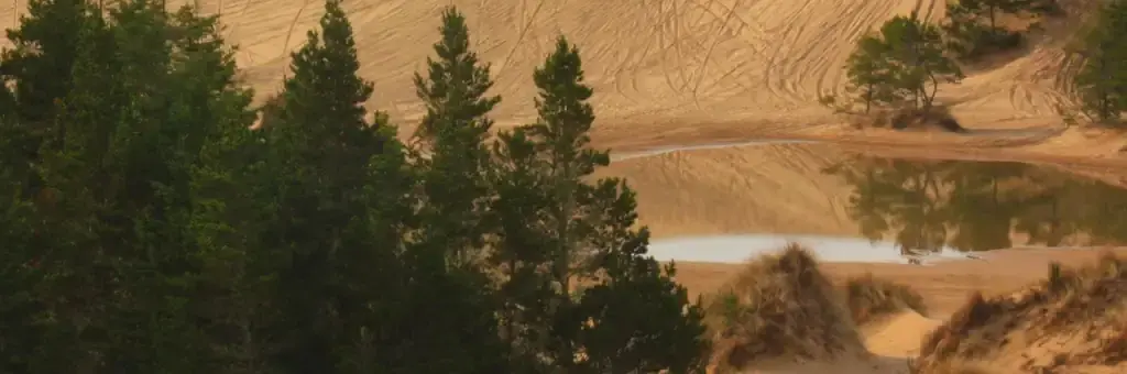 Hauser Sand Camping, a Forest Service campground