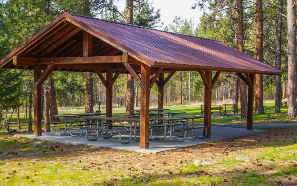 Larry Creek Group Camp, a Forest Service group camp