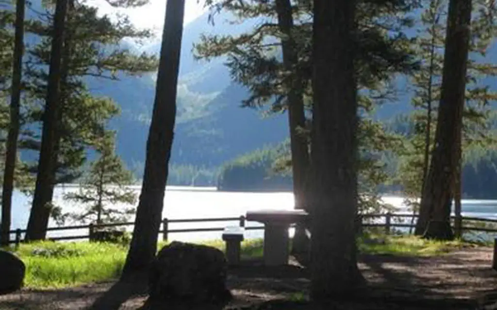 Holland Lake Campground, a Forest Service campground