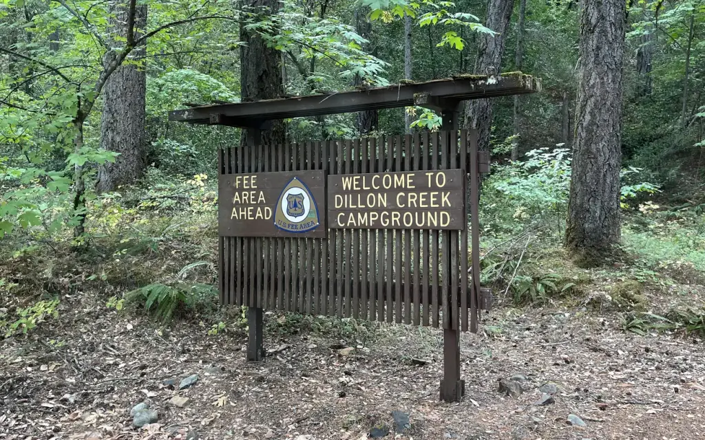 Dillon Creek Campground, a Forest Service campground