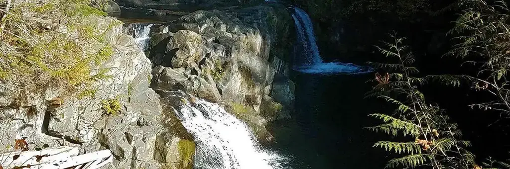 Sunset Falls Campground, a Forest Service campground