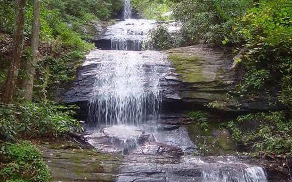 Desoto Falls Recreation Area, a Forest Service campground