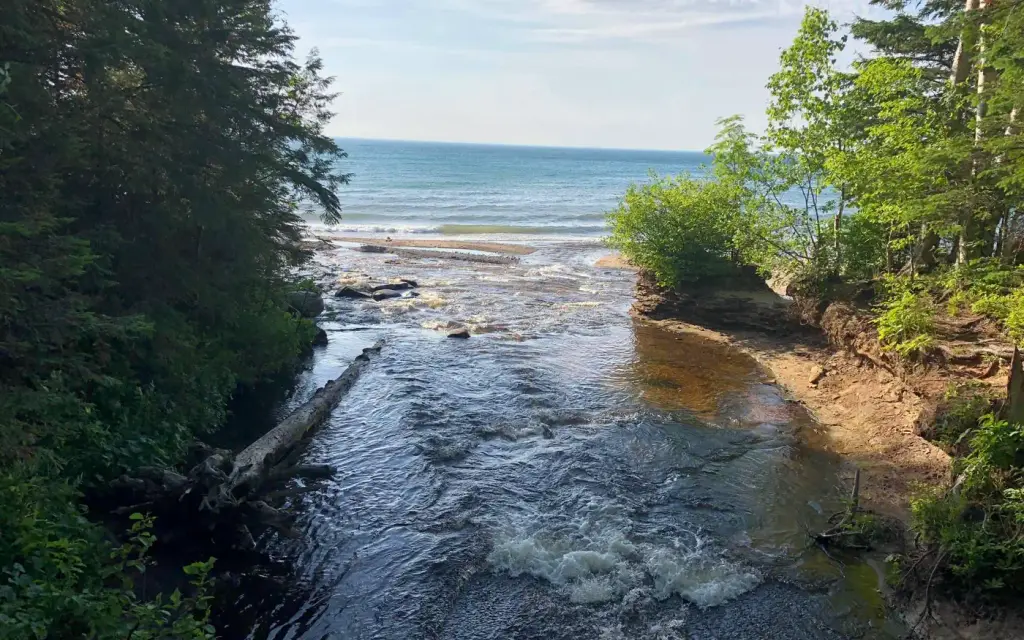 Hurricane River Campground, a National Park Service campground