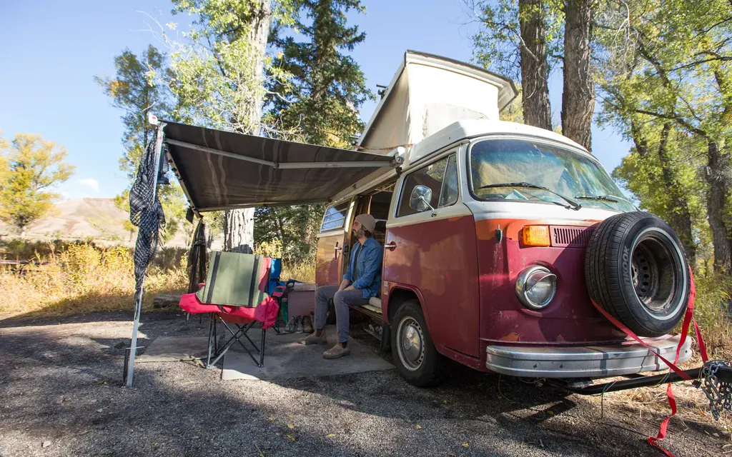 Gros Ventre Campground, a National Park Service campground