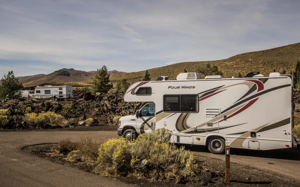 Lava Flow Campground, a National Park Service campground