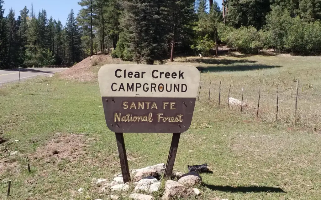 Clear Creek Campground, a Forest Service campground