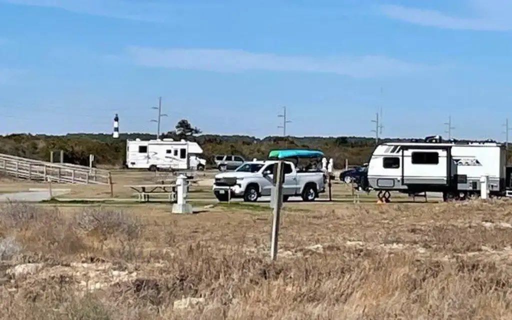 Oregon Inlet Campground, a National Park Service campground