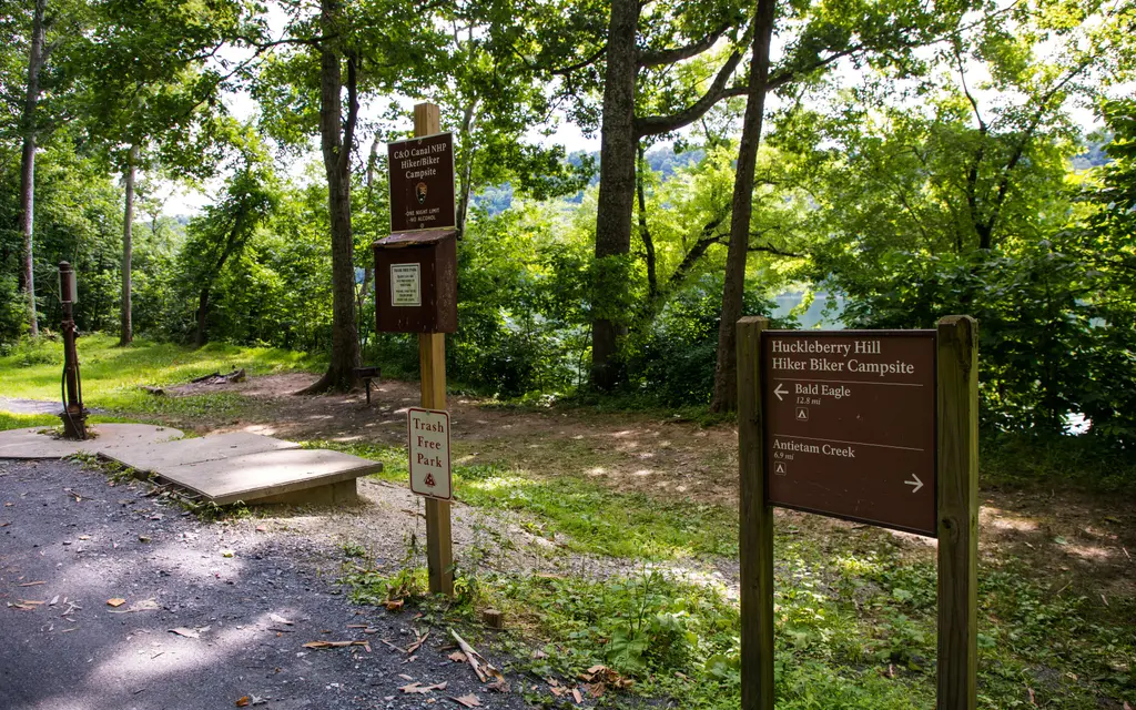 Huckleberry Hill Hiker-Biker Campsite, a National Park Service campground