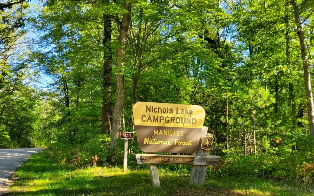 Nichols Lake South Campground, a Forest Service campground