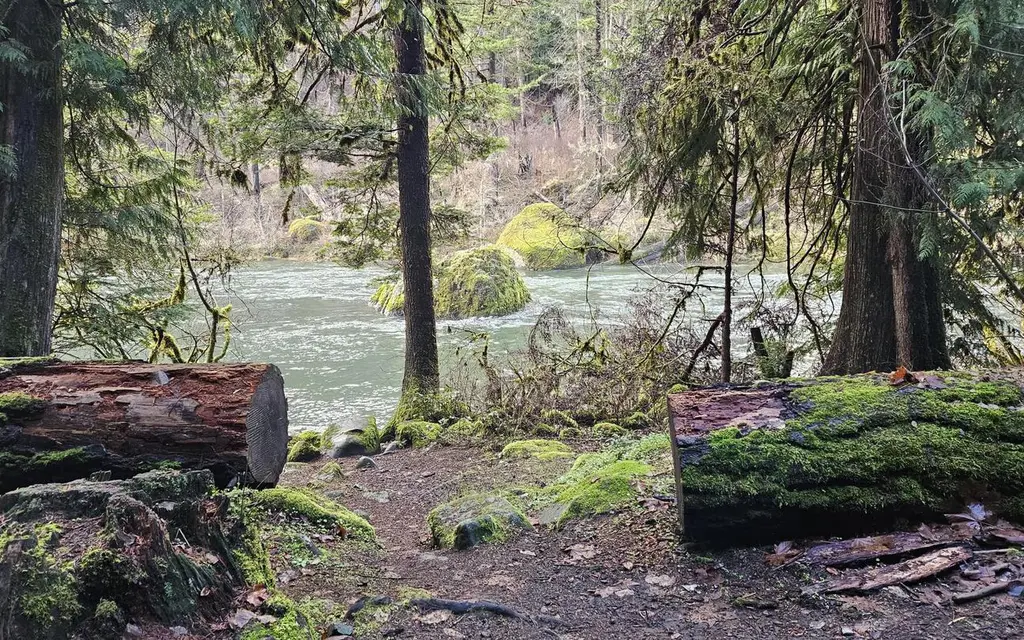 Boulder Flat Campground, a Forest Service campground