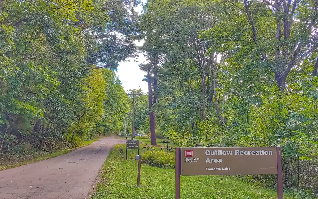 Outflow Recreation Area, an Army Corps campground