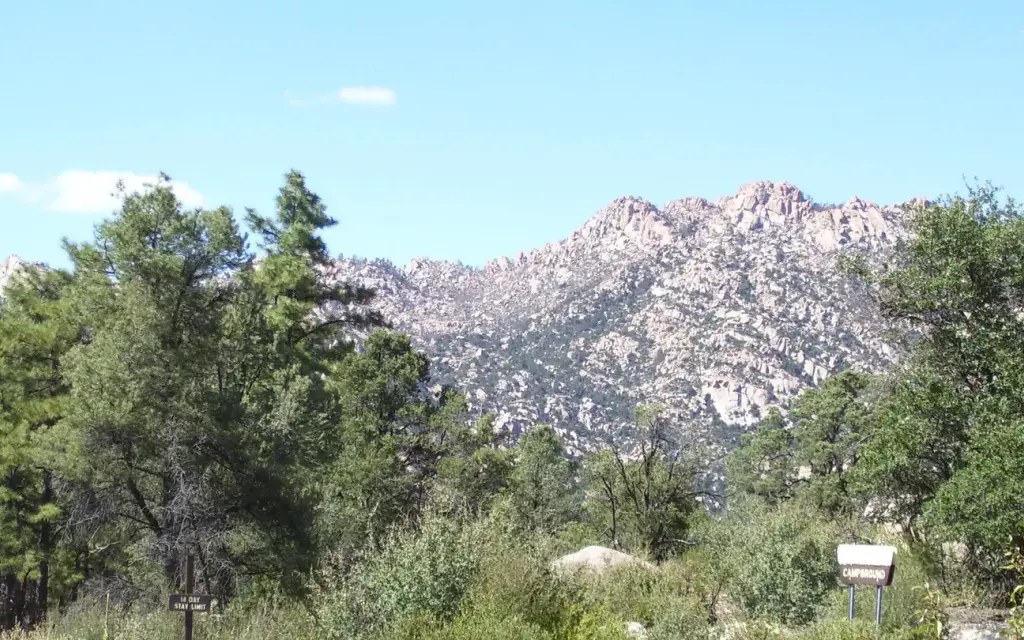 Yavapai Campground, a Forest Service campground