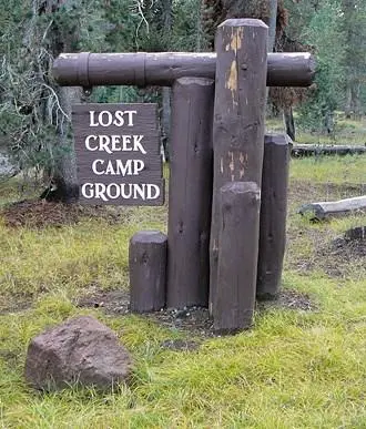 Lost Creek Campground, a National Park Service campground
