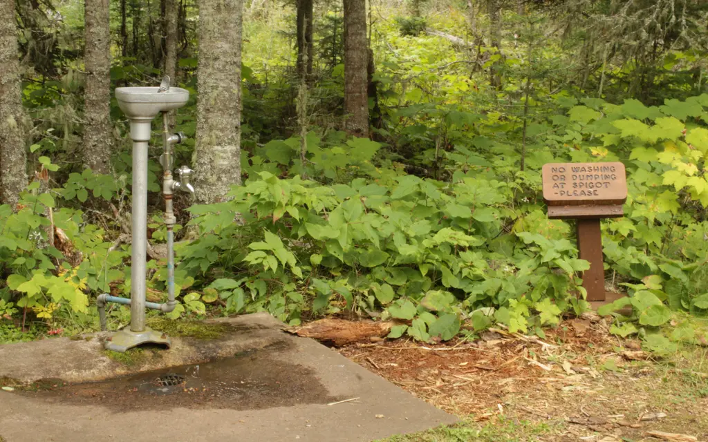 Rock Harbor Campground, a National Park Service campground