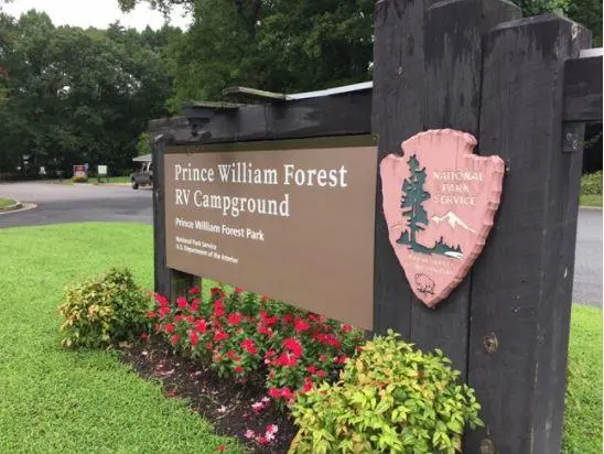 Prince William Forest RV Park, a National Park Service campground