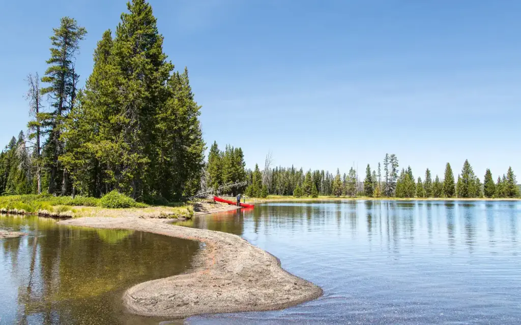 Lewis Lake Campground, a National Park Service campground
