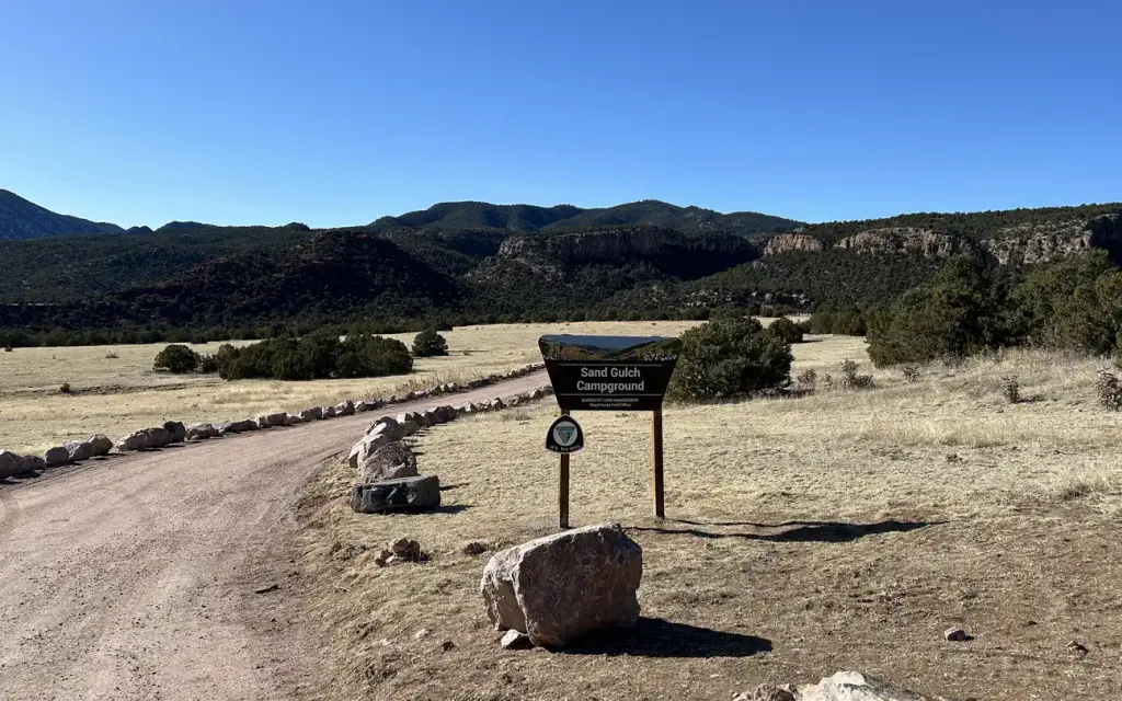 Sand Gulch Campground, a BLM campground