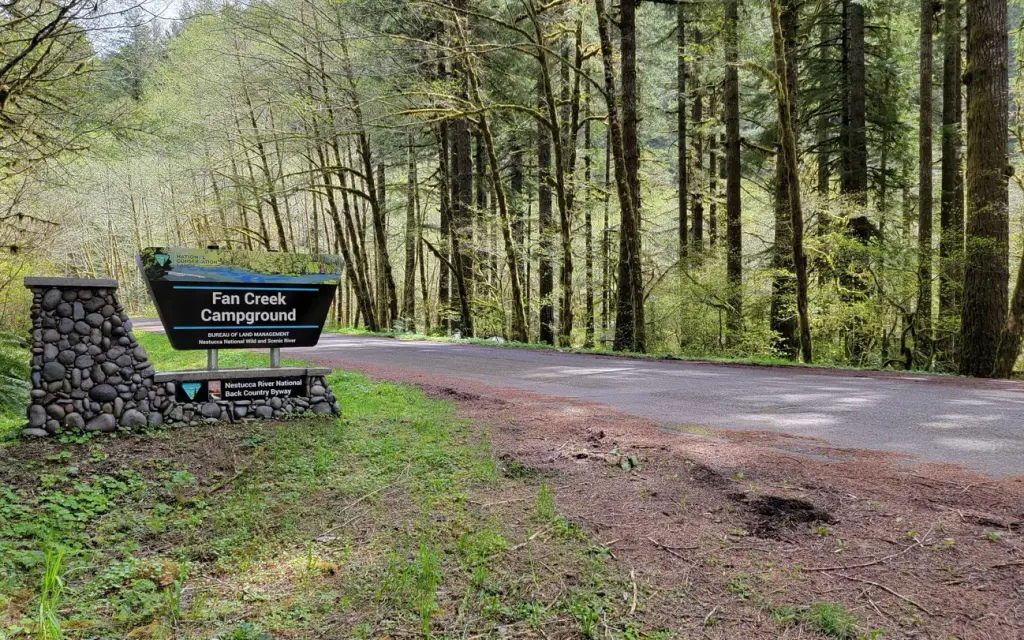 Fan Creek Recreation Site, a BLM campground