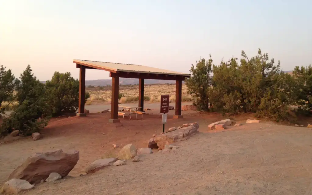 Sand Flats Recreation Area Group Campsites, a BLM group camp