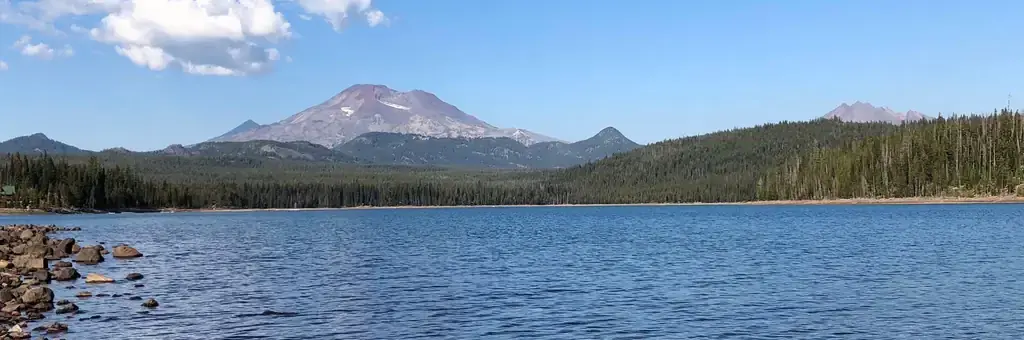 Elk Lake Campground, a Forest Service campground