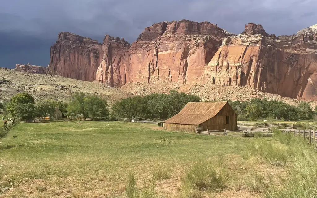 Fruita Campground, a National Park Service campground