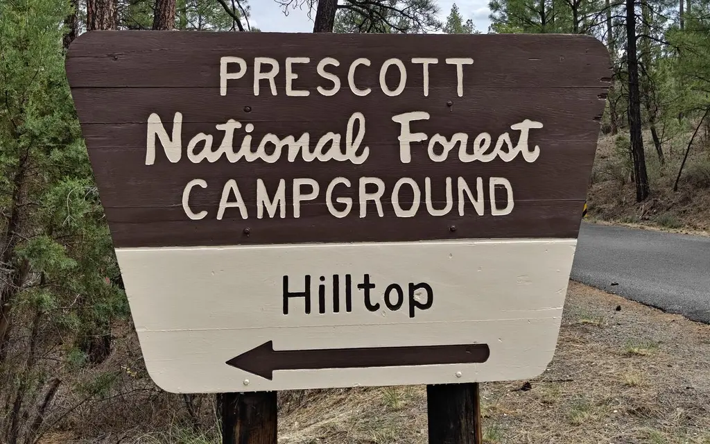 Hilltop Campground, a Forest Service campground