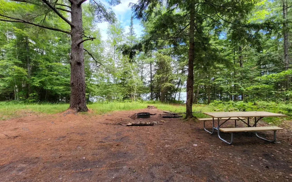 Crooked Lake Campsite, a Forest Service campground