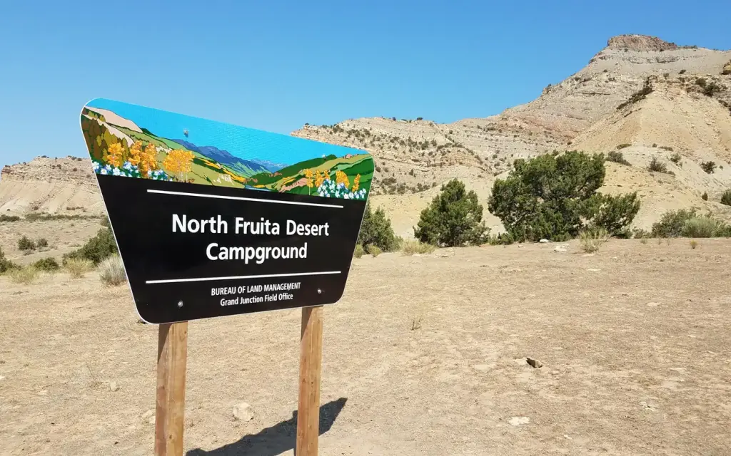 North Fruita Desert Campground, a BLM campground