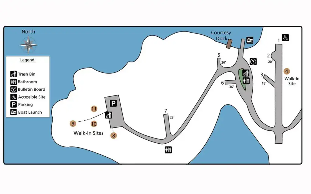 North Gorge Campground, a National Park Service campground